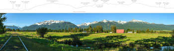 wallowas from dorrance spring